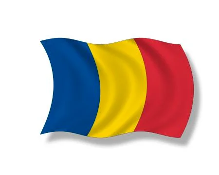 Illustration, Flag of Chad Stock Illustration