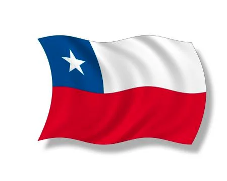 Illustration, Flag of Chile Stock Illustration
