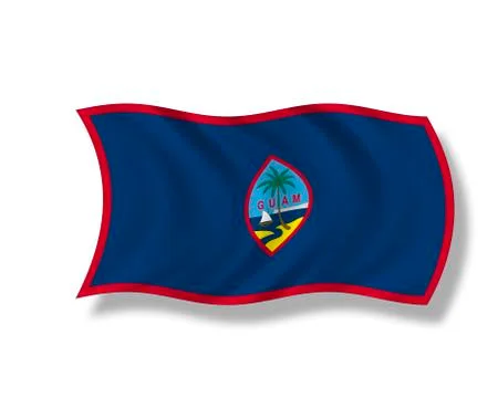 Illustration, Flag of Guam Stock Illustration