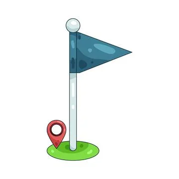 Illustration of flag 스톡 일러스트