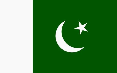Illustration of the flag of Pakistan. Illustrazione stock