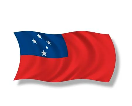 Illustration, Flag of Samoa Stock Illustration