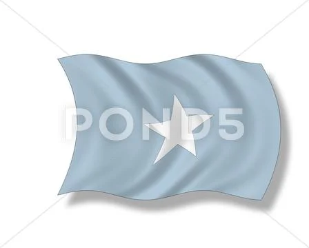Illustration, Flag of Somalia Stock Illustration
