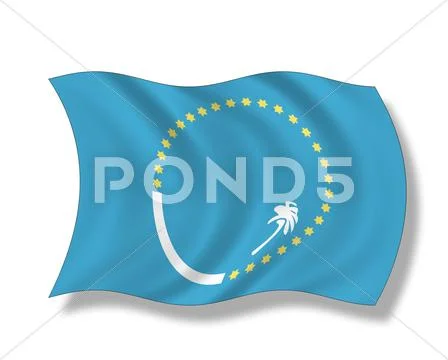 Illustration, Flag of South Pacific Commission Stock Illustration