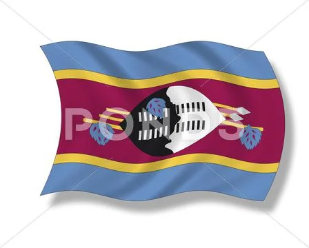 Illustration, Flag of Swaziland Stock Illustration
