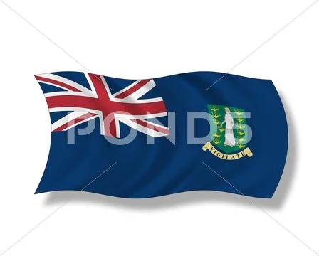 Illustration, Flag of Virgin Islands Stock Illustration