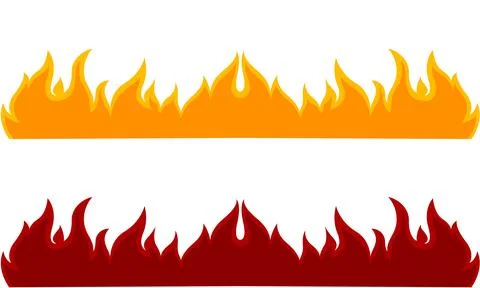 Illustration of flames in two different colors Stock Illustration