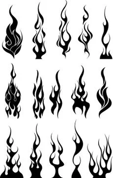 Illustration of flames, with white background vector-eps Stock-Illustration