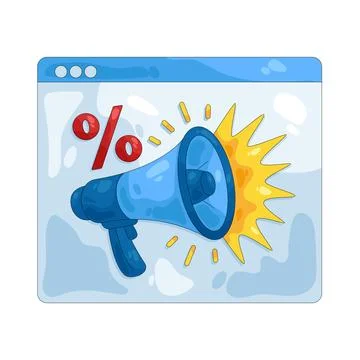 Illustration of flash sale Stock Illustration