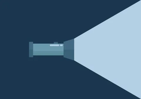 Illustration of a flashlight Stock Illustration