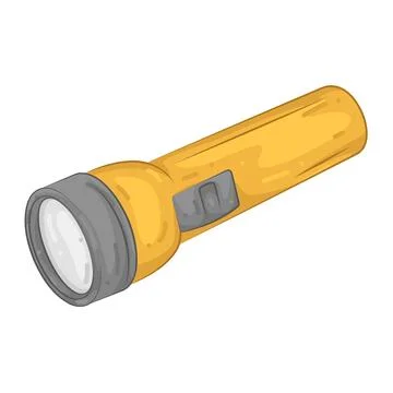 Illustration of flashlight Stock Illustration