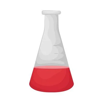 Illustration of flask 스톡 일러스트