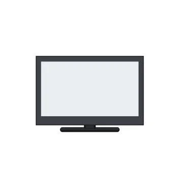 Illustration of flat television Stock Illustration