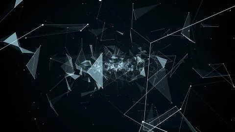 Illustration flight in geometric abstraction 스톡 일러스트