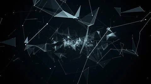 Illustration flight in geometric abstraction 스톡 일러스트