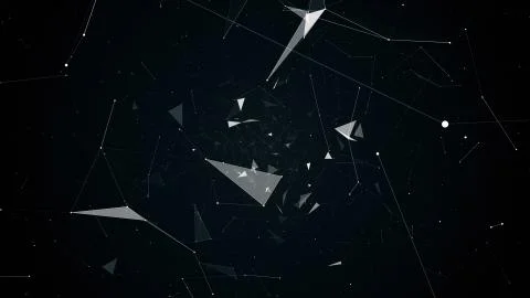 Illustration flight in geometric abstraction 스톡 일러스트
