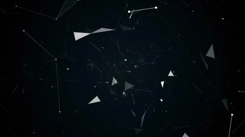 Illustration flight in geometric abstraction 库存插图