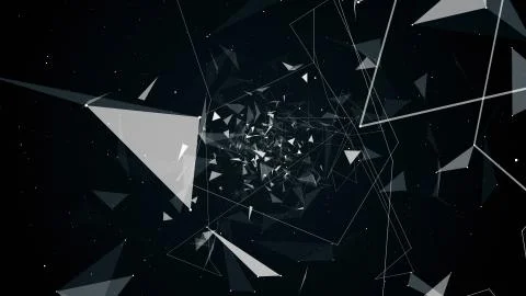 Illustration flight in geometric abstraction 库存插图
