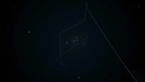 Illustration flight in geometric abstraction 库存插图