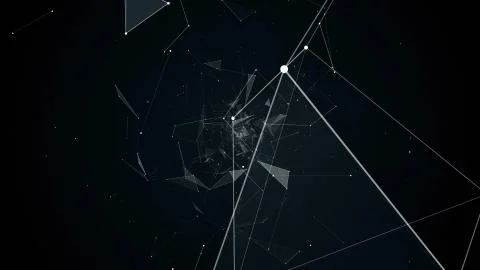 Illustration flight in geometric abstraction 스톡 일러스트