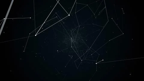 Illustration flight in geometric abstraction Stock Illustration