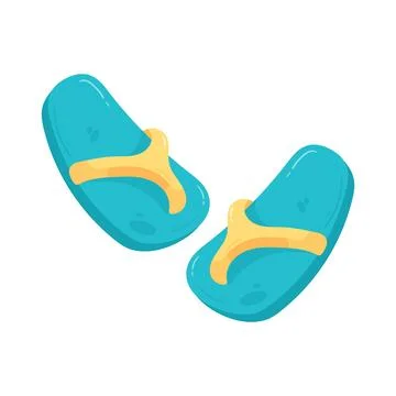 Illustration of Flip flops Stock Illustration
