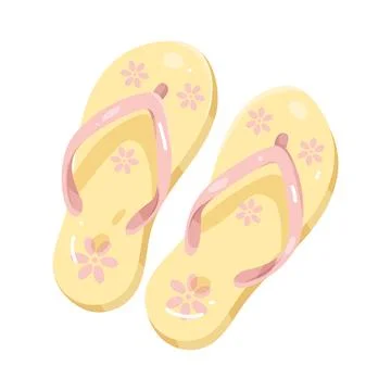 Illustration of Flip flops 库存插图