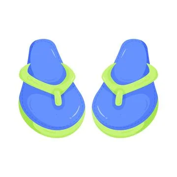 Illustration of flip flops 스톡 일러스트
