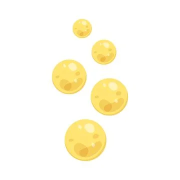 Illustration of floating beer bubbles Stock Illustration