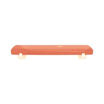 Illustration of floating shelf Stock Illustration