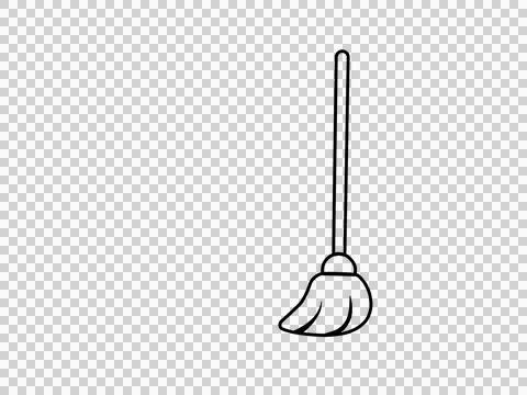 Illustration of a floor mop Stock Illustration