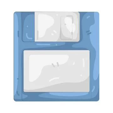 Illustration of floppy disk Stock Illustration