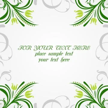 Illustration floral background Illustrazione stock