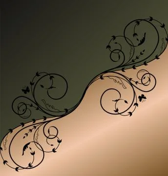 Illustration floral background Illustrazione stock