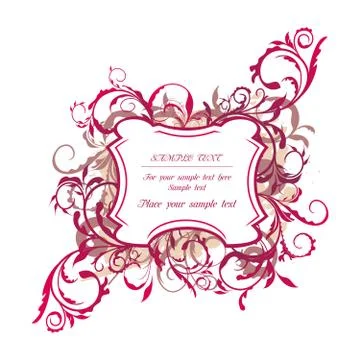 Illustration the floral decor element for design and border Stock Illustration