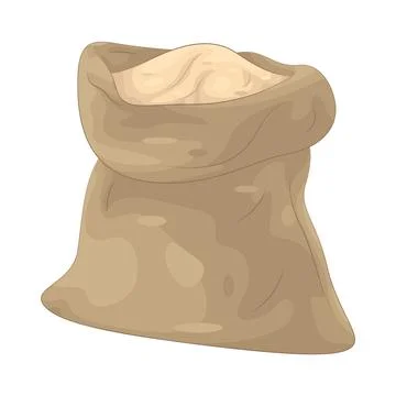 Illustration of flour sack Illustrazione stock