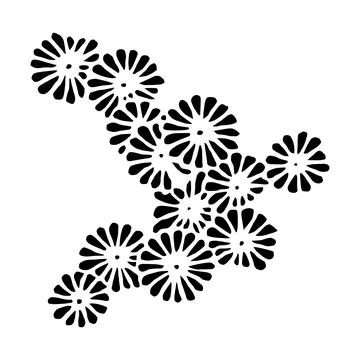 Illustration of the Flower in Bloom Stock Illustration