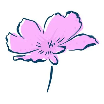 Illustration of a flower Stock Illustration