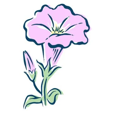 Illustration of a flower Stock Illustration