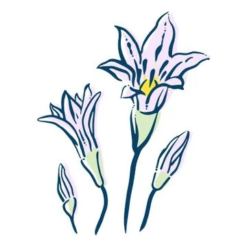 Illustration of a flower Stock Illustration