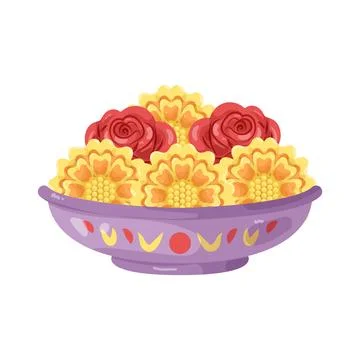 Illustration of flower offering Stock Illustration