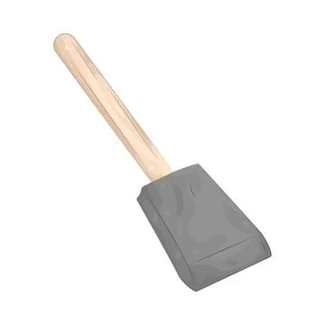 Illustration of foam brush Stock Illustration