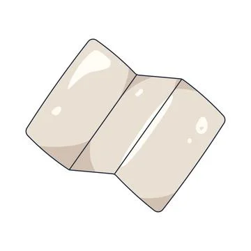 Illustration of folded document Stock Illustration