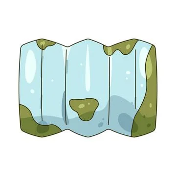 Illustration of folded map Stock Illustration