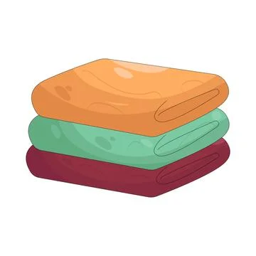 Illustration of folded towel Ilustración de archivo