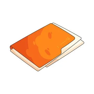 Illustration of folder with documents Stock Illustration
