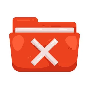 Illustration of Folder error Illustrazione stock