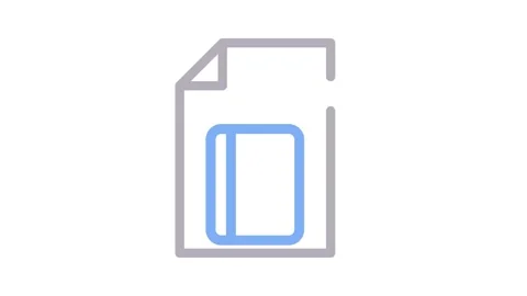 Illustration of a folder icon symbolizing organization and digital content .. Stock Footage 334834171