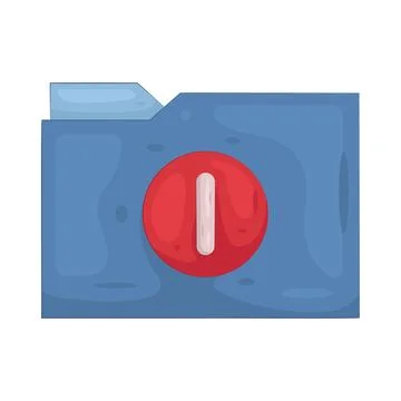 Illustration of folder Stock Illustration