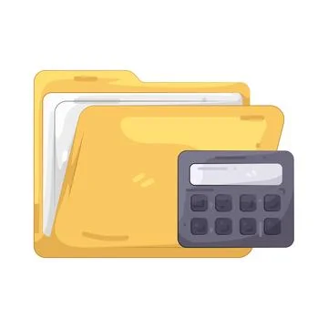 Illustration of Folder Illustrazione stock